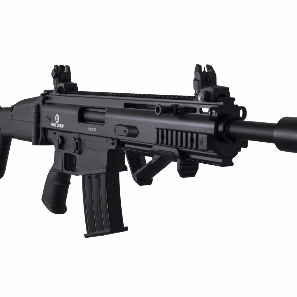 Hunt Group SCX12 Siyah Şarjörlü Yarı Otomatik Av Tüfeği (FN-SCAR)